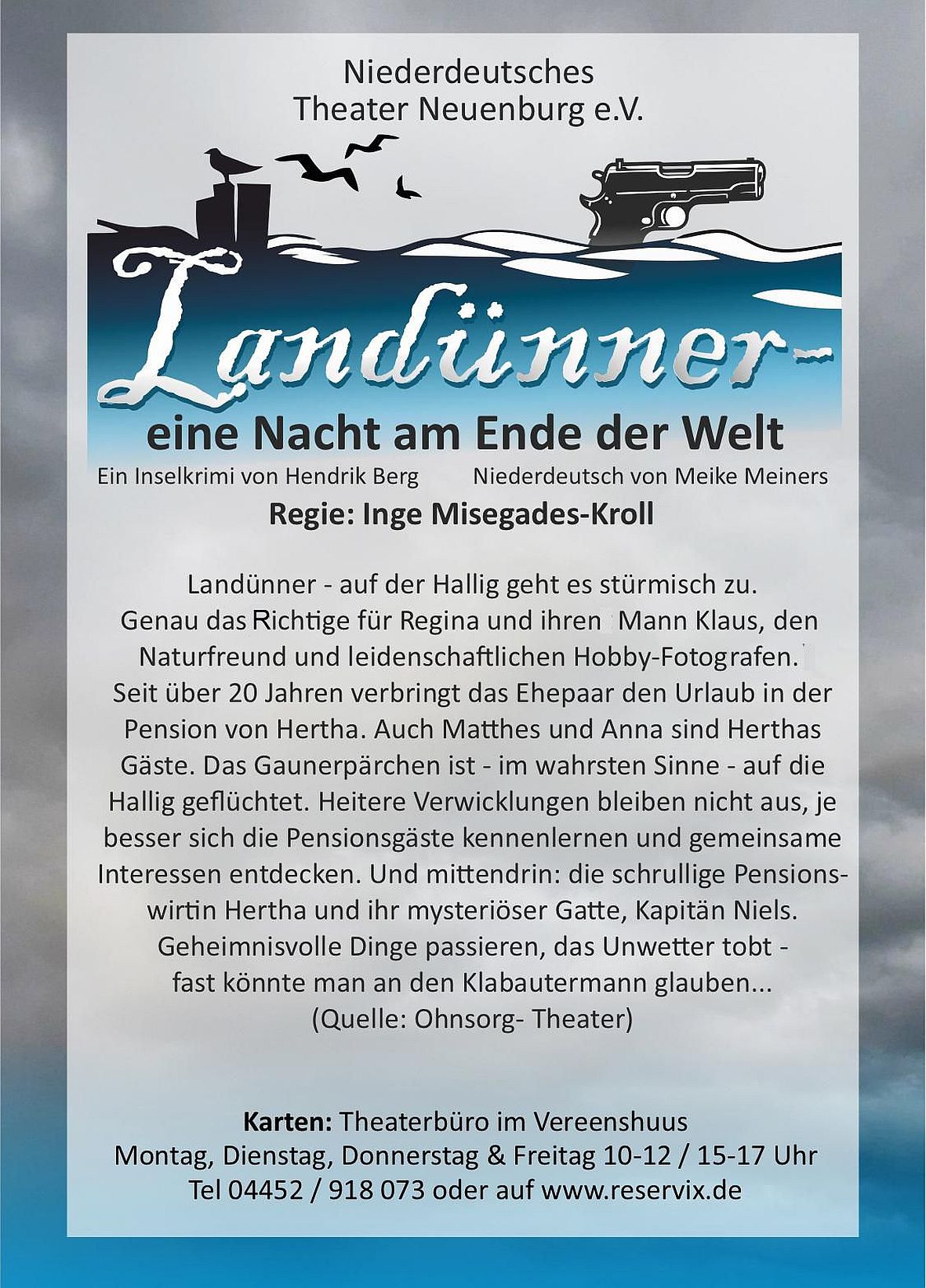 Plakat Landünner – eine Nacht am Ende der Welt